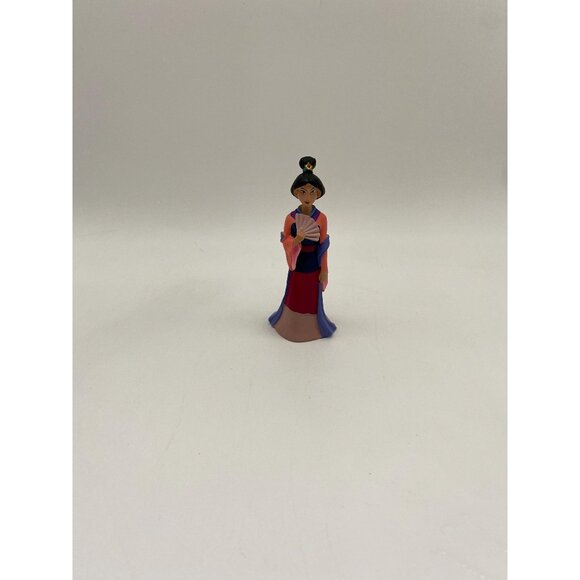 Disney Mulan Figurine- Princess with Fan Collectible Toy Statuette - Picture 1 of 7